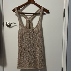 Stylish Beige Crochet top. Size XL. Hardly worn.